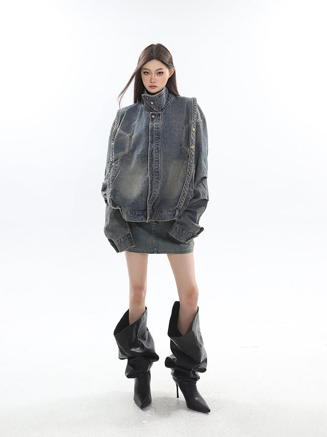 Vintage Distressed Denim Jackets Main Image