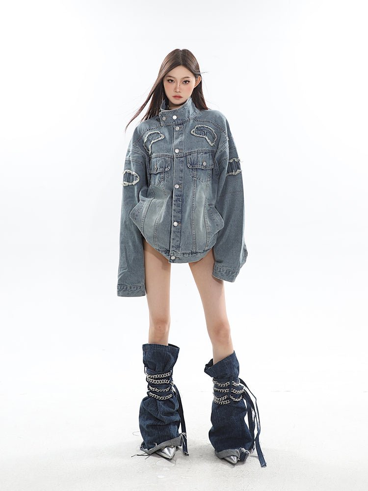 Vintage Raw Edge Denim Jacket - COPPING THREADS - CT Select