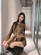 Washed Denim Jacket Shorts Set - COPPING THREADS - CT Select