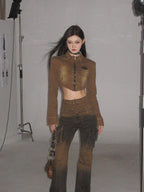 Washed Denim Jacket Shorts Set - COPPING THREADS - CT Select